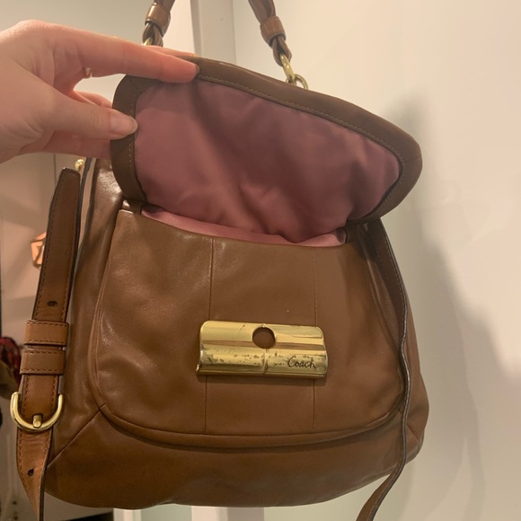 Brown leather coach purse - Picture 3 of 3